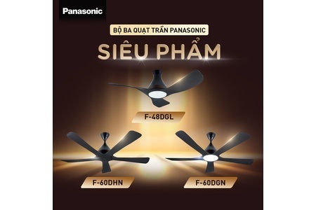 Quạt trần Panasonic 3 cánh có đèn F-48DGL