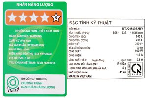 Tủ lạnh Samsung Inverter 236 lít RT22M4032BY/SV