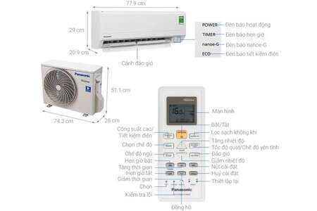 Máy lạnh Panasonic inverter 9000BTU CU/CS-XPU9XKH-8