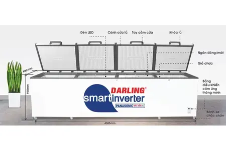 Tủ đông Darling Smart Inverter 2500 Lít DMF-1979ASI