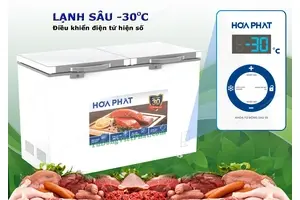 Tủ đông mặt kính cường lực Hòa Phát 352 Lít HPF AD6352.T1