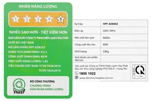 Tủ đông Hòa Phát Inverter 352 Lít HPF AD8352