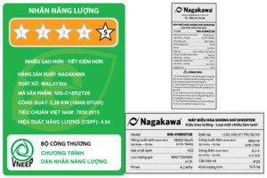 Máy lạnh Nagakawa Inverter 2HP NIS-C18R2T28