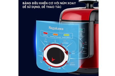 Nồi áp suất điện Nagakawa NAG0205 (6.0 Lít)