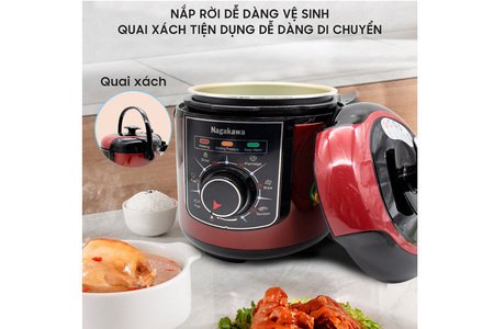 Nồi áp suất điện Nagakawa NAG0205 (6.0 Lít)