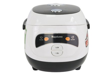 Nồi cơm điện mini Nagakawa NAG0134 (400W - 1 lít) - 2 chế độ nấu - Màu sắc: Đen trắng
