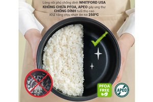 Nồi cơm điện tử lòng niêu Nagakawa NAG0135 (1.8L - 900W) - Tích hợp 10 chương trình nấu