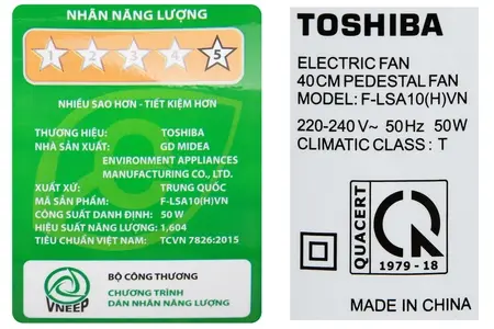 Quạt đứng Toshiba F-LSA10(H)VN
