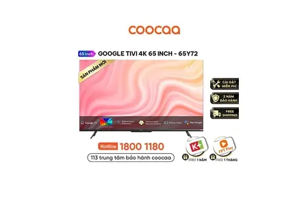 Google Tivi Coocaa 4K 65 inch 65Y72
