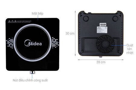 Bếp điện từ Midea MI-K1917EF(B)