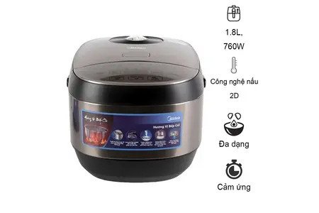 Nồi Cơm Điện Tử Midea MB-FS5022 1.8 lít