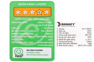 Tủ đông 1 ngăn Sanaky VH-1199HYK 900 lít
