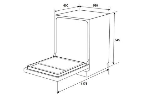 Máy rửa bát độc lập Hafele HDW-F6051S