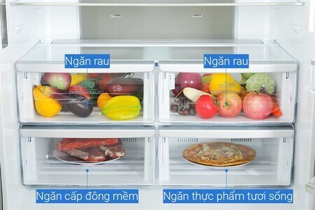 Tủ Lạnh Electrolux Inverter 562 lít Multi Door EQE5660A-B