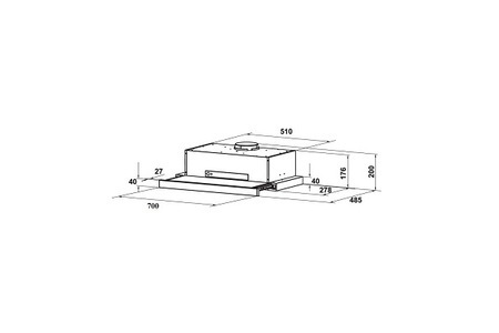 Máy hút mùi Hafele HH-TT70A