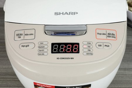 Nồi cơm điện tử 1.8L Sharp KS-COM191EV-WH