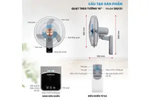 Quạt treo tường Daikiosan DQ121