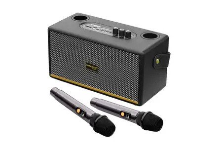 Loa Karaoke xách tay Nanomax K-06 bass đôi 10cm 60W