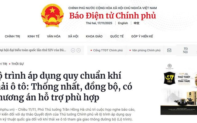 Lộ trình áp dụng quy chuẩn khí thải ô tô: Thống nhất, đồng bộ, có phương án hỗ trợ phù hợp