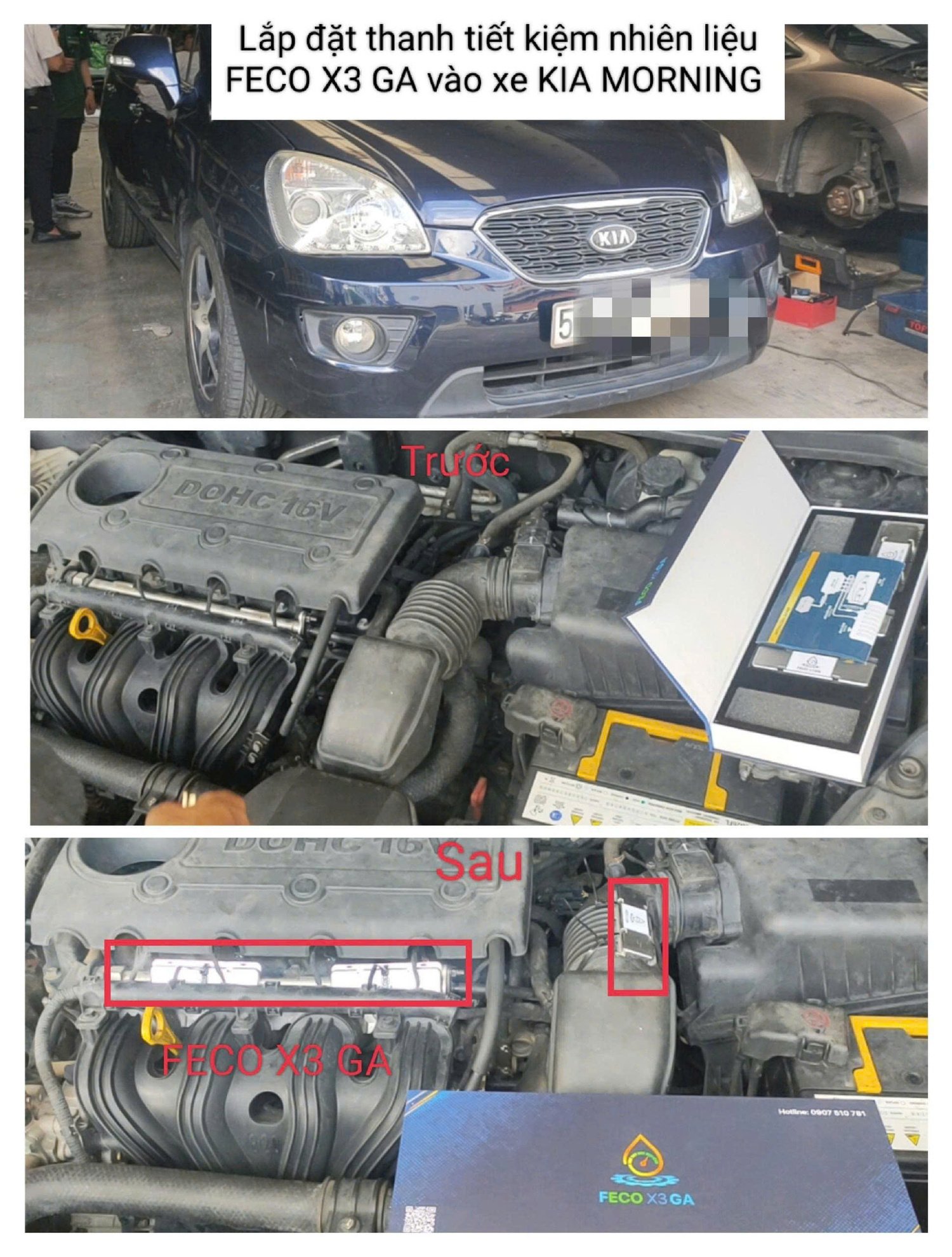 HÌNH ẢNH XE GẮN FECO X3