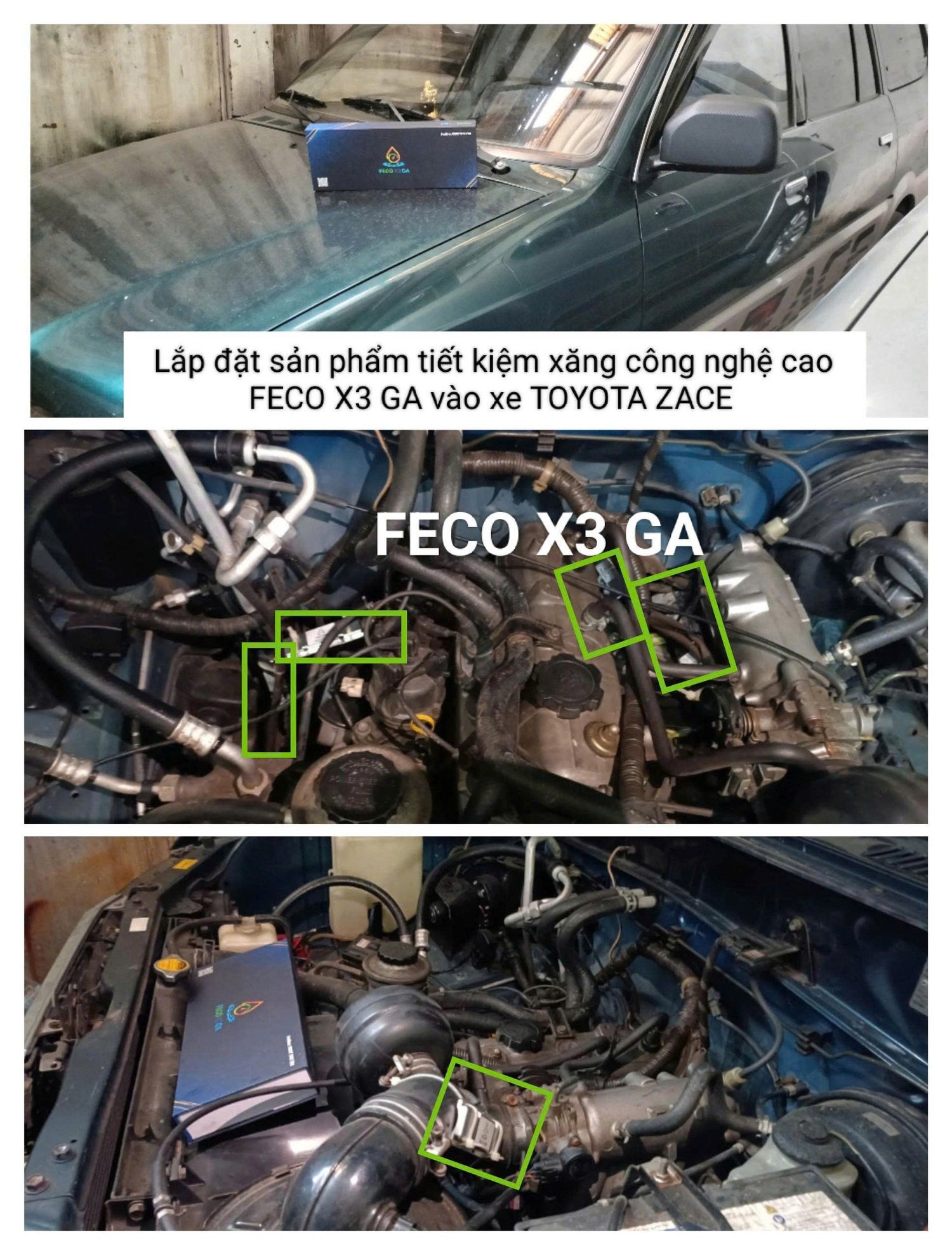 HÌNH ẢNH XE GẮN FECO X3