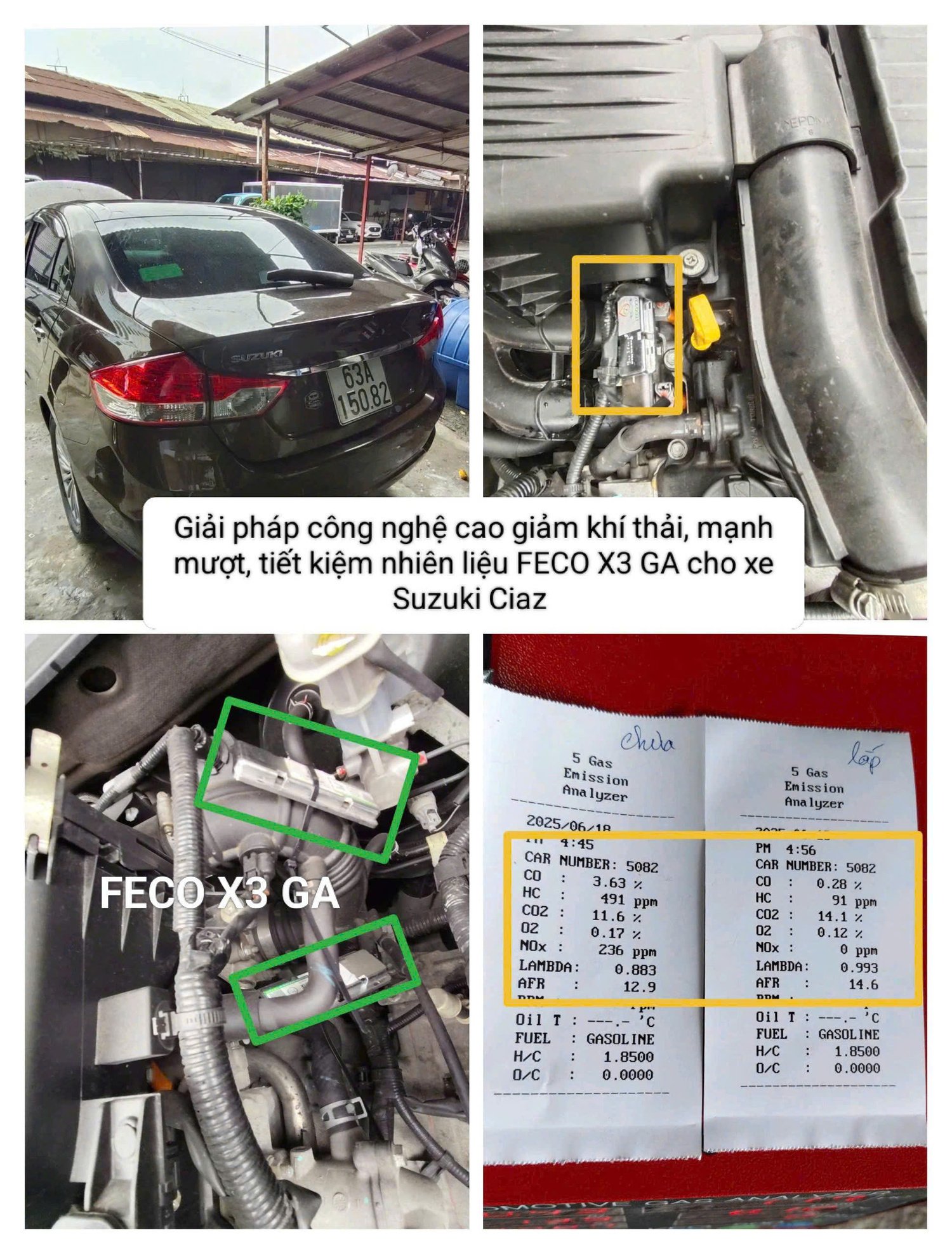 HÌNH ẢNH XE GẮN FECO X3