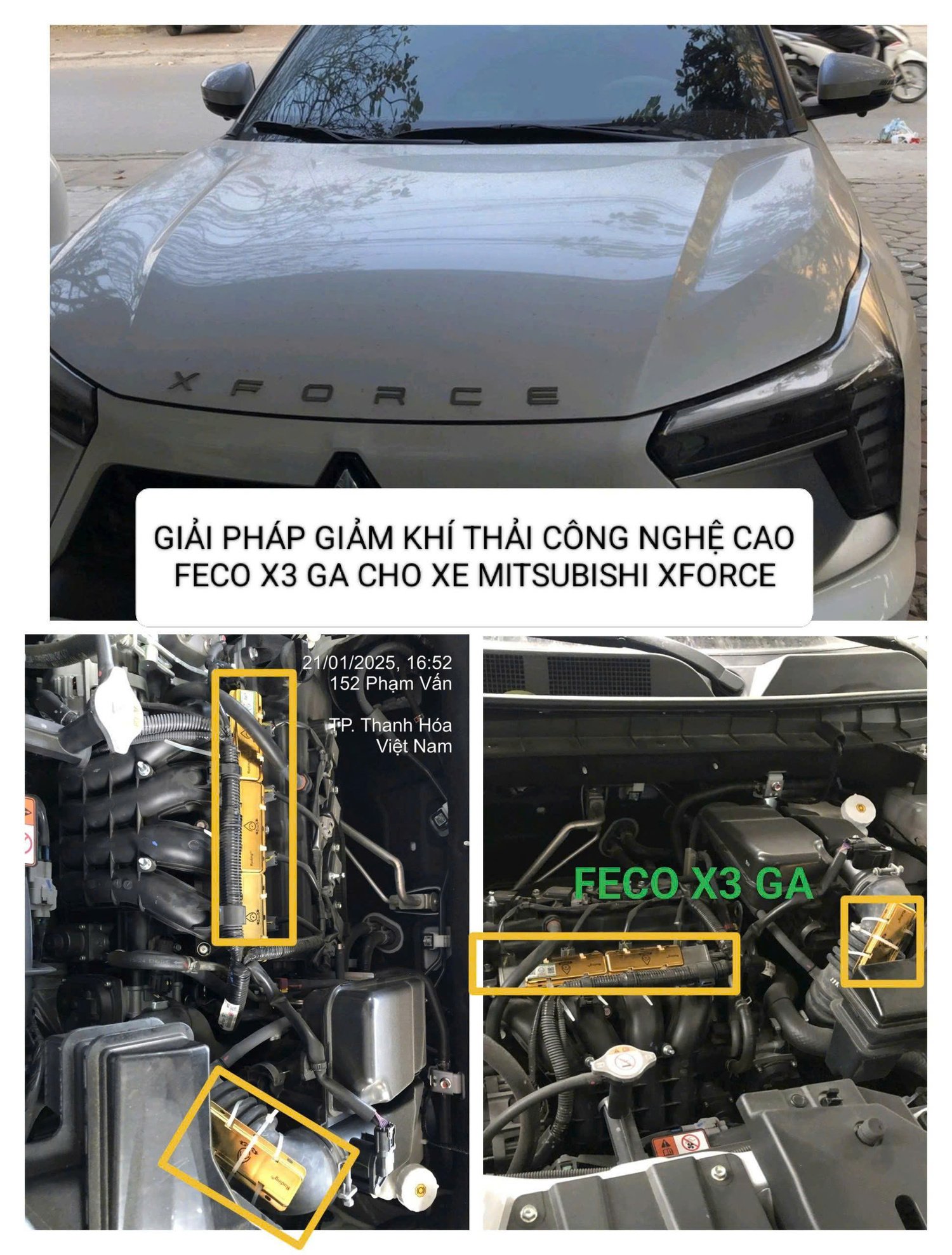 HÌNH ẢNH XE GẮN FECO X3