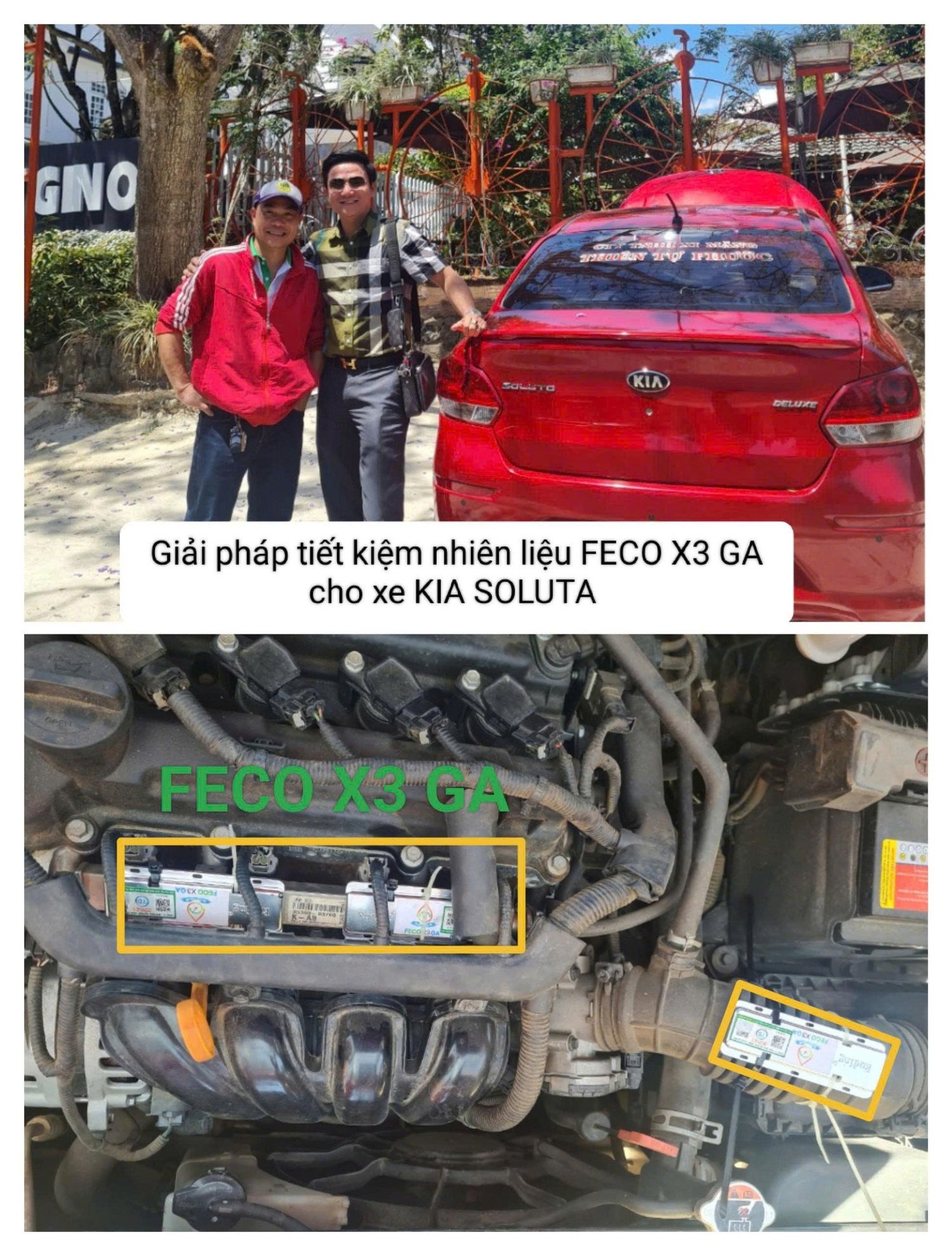 HÌNH ẢNH XE GẮN FECO X3