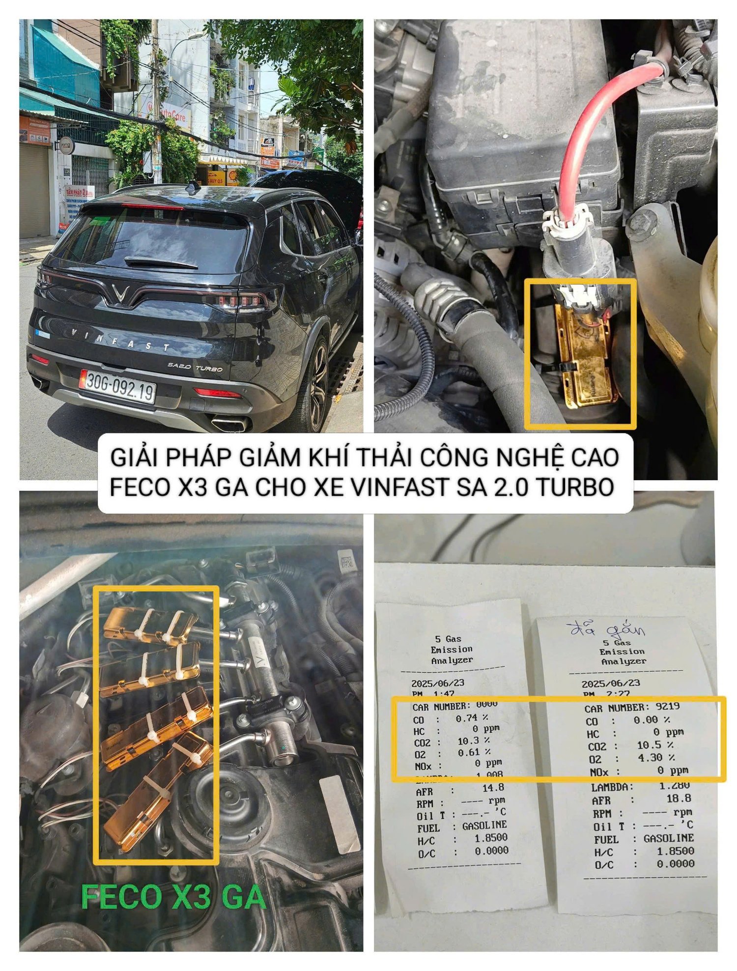 HÌNH ẢNH XE GẮN FECO X3