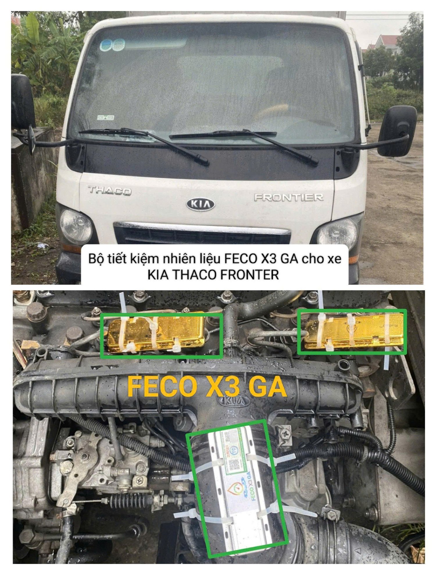 HÌNH ẢNH XE GẮN FECO X3