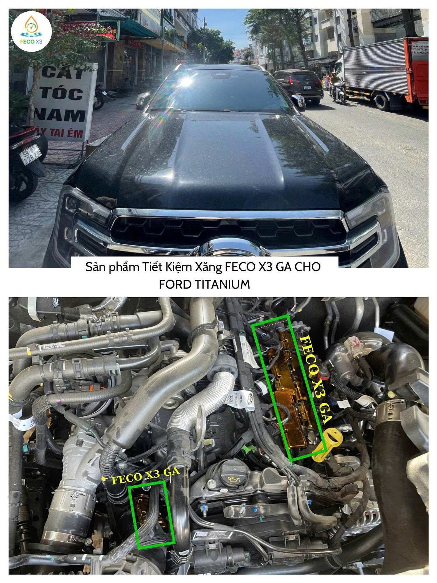 HÌNH ẢNH XE GẮN FECO X3