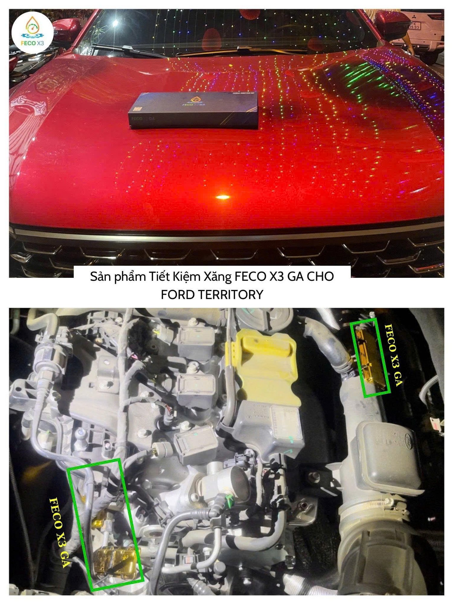 HÌNH ẢNH XE GẮN FECO X3