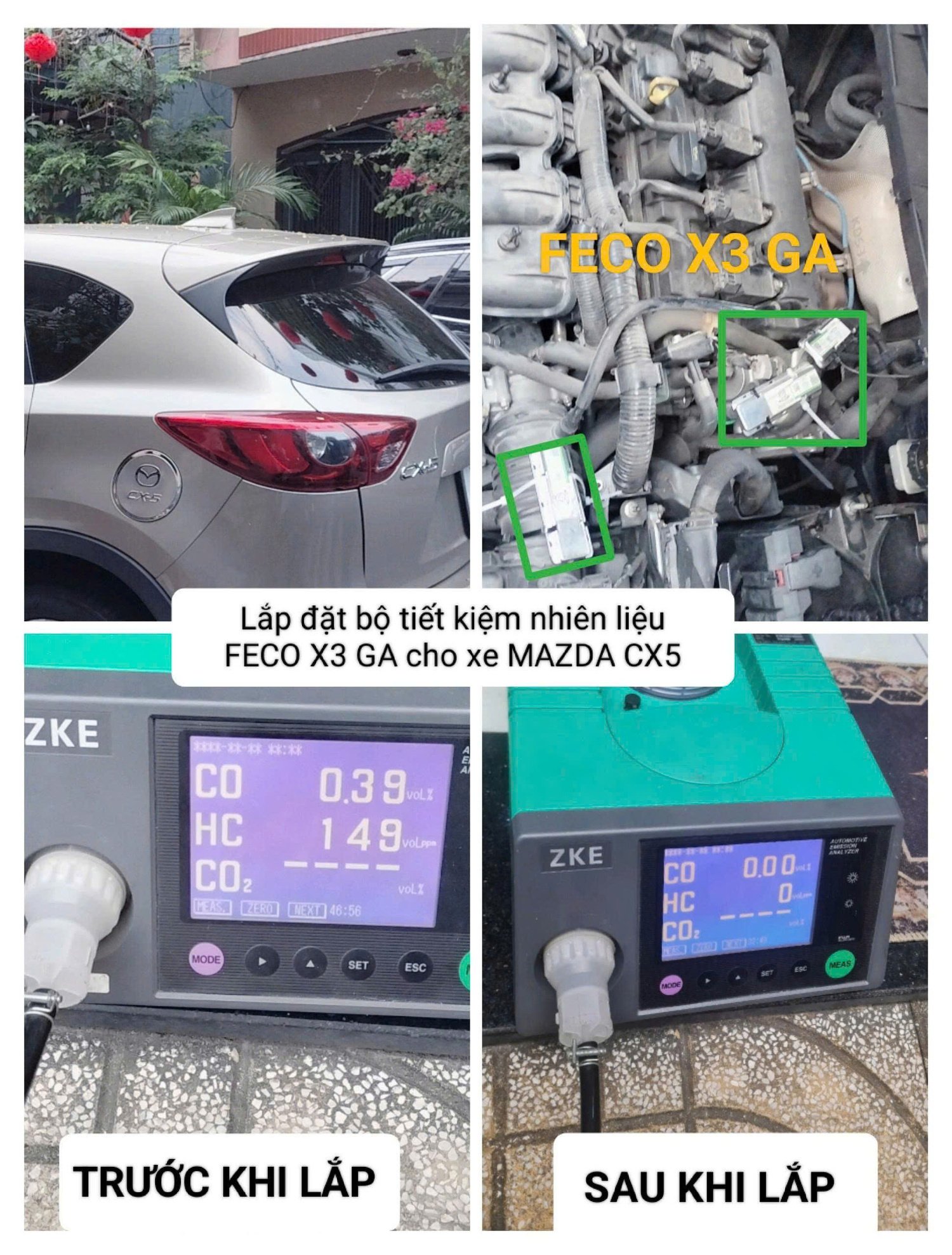 HÌNH ẢNH XE GẮN FECO X3