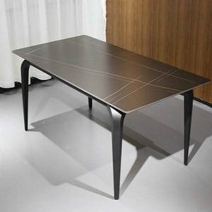 Bàn ăn mặt đá chân Loft cao cấp AG08