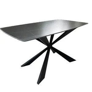 Bàn ăn mặt đá chân hình sao cao cấp AG27