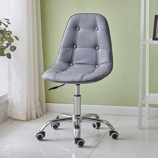 Ghế da cúc chân xoay A-37