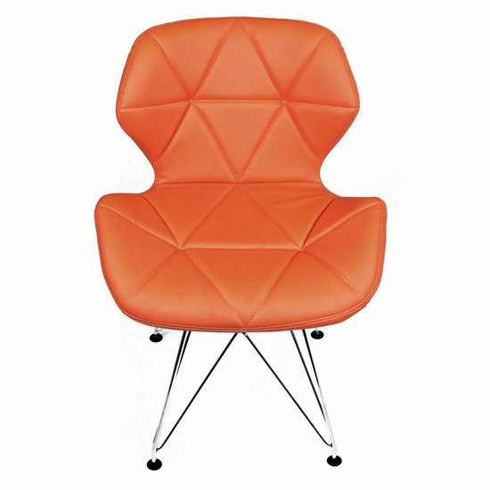 Ghế da tam giác chân sắt mạ A-47