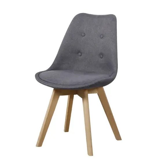 Ghế bọc vải chân gỗ A-44