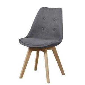 Ghế bọc vải chân gỗ A-44