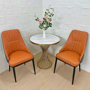 Bàn tròn chân xoắn ốc inox mạ vàng A-20