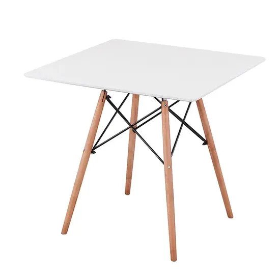 Bàn cafe vuông 4 chân giằng sắt AG3