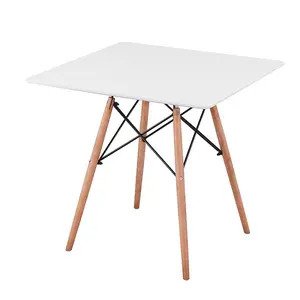 Bàn cafe vuông 4 chân giằng sắt AG3