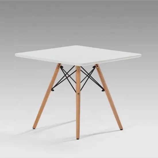 Bàn cafe vuông 4 chân giằng sắt AG3