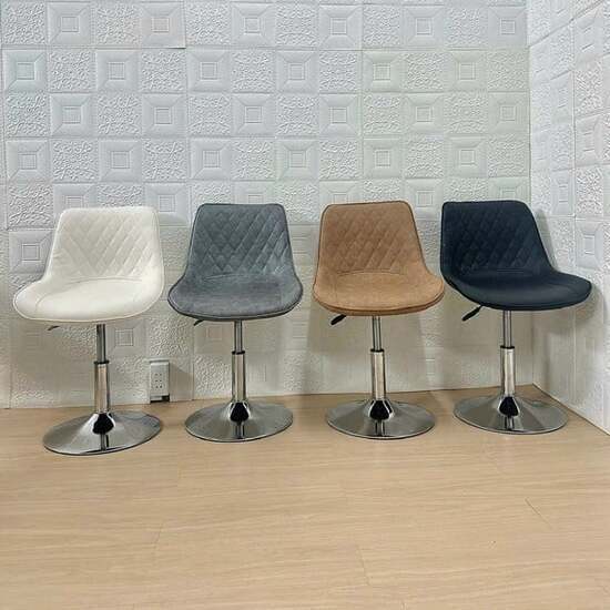 Ghế da chân trụ xoay A-62