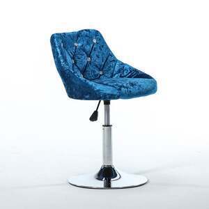 Ghế cafe nhung chân bánh xe xoay A-70