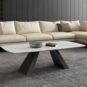 Bàn Trà Sofa Chân V Mặt Đá AG69