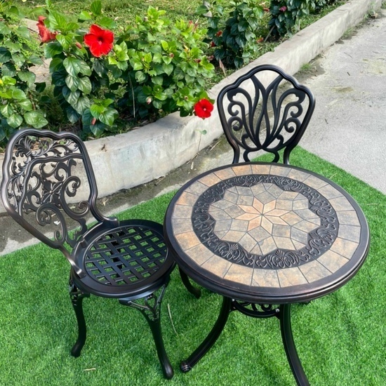 Bàn ghế sân vườn A 12