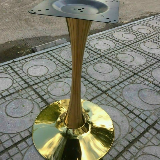 Chân bàn inox mạ vàng AG004