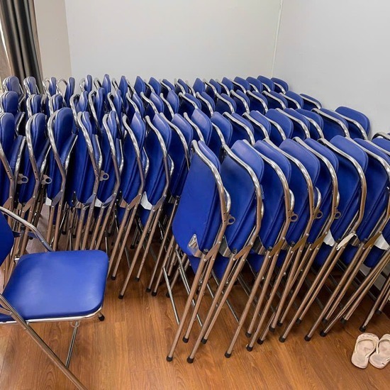 Ghế gấp lưng dài chân inox AG 03