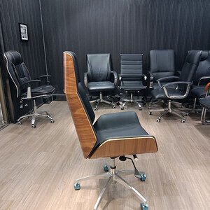 Ghế giám đốc lưng ốp gỗ GD015